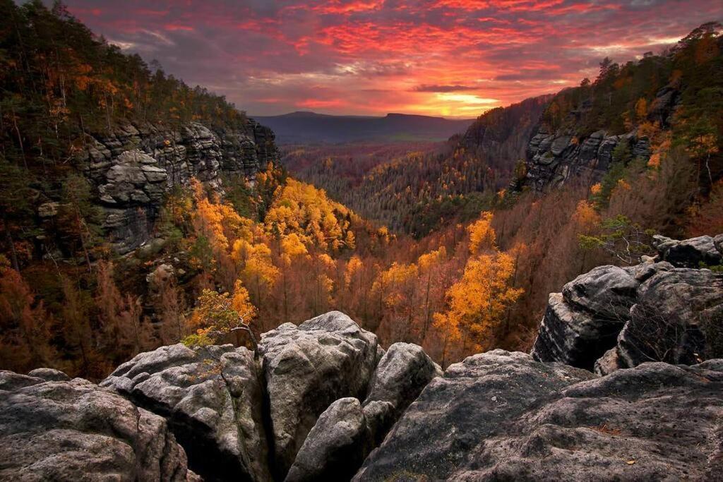 Apartment Tour Bohemian Switzerland Horni Podluzi Dış mekan fotoğraf